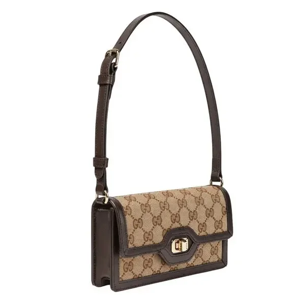 Gucci Luce gg Beige and Brown Shoulder Bag - Picture 2 of 11